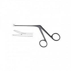 Micro Ear Forceps Black Coated Smooth jaw 4mm - Hartman Micro Alligators Forceps